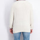 Tommy Hilfiger Geneva Regular Fit Masculino Suéter de Malha com Canelado e Pontas Branco Tamanho XX-G