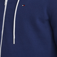 Tommy Hilfiger Simon Moletom com capuz com zíper completo masculino azul brilhante tamanho XX-G