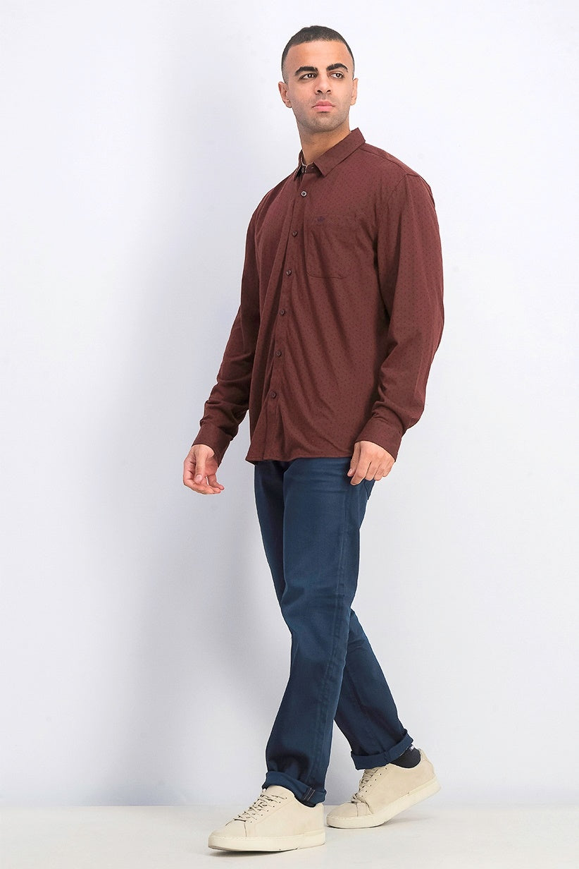 Camisa elástica Docker Alpha Ultimate Slim Fit Smart Flex masculina, vermelha, tamanho X-G