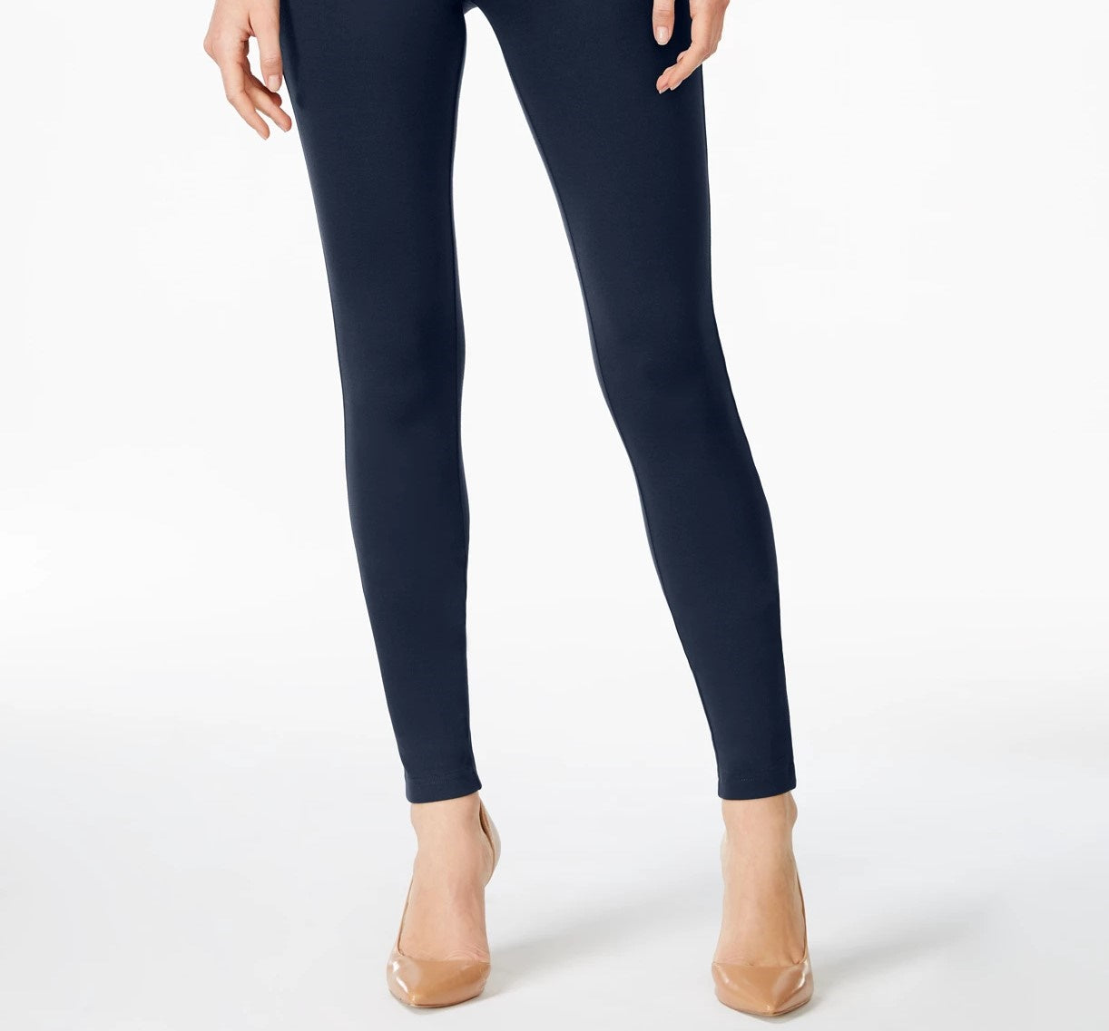 Legging feminina sem costura pequena INC International Concepts, azul-marinho, tamanho 4 P