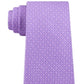 Gravata de sarja de seda clássica Michael Kors Geo Cube masculina, roxa, tamanho regular