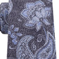 Gravata de seda estampada masculina Michael Kors cinza tamanho regular
