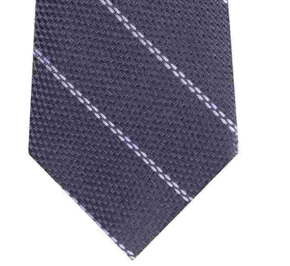 Gravata de seda masculina Michael Kors cinza tamanho regular