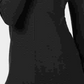 Suéter feminino Alfani com detalhe canelado e botões de pressão, preto, tamanho X-S