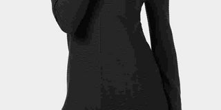 Suéter feminino Alfani com detalhe canelado e botões de pressão, preto, tamanho X-S