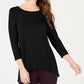 Top Alfani Feminino com Costas Trançadas, Preto, Tamanho Extra Grande
