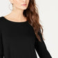 Top Alfani Feminino com Costas Trançadas, Preto, Tamanho Extra Grande