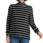 Blusa feminina de malha com gola falsa e estampa de nuvem Lucky Brand, branca, tamanho grande