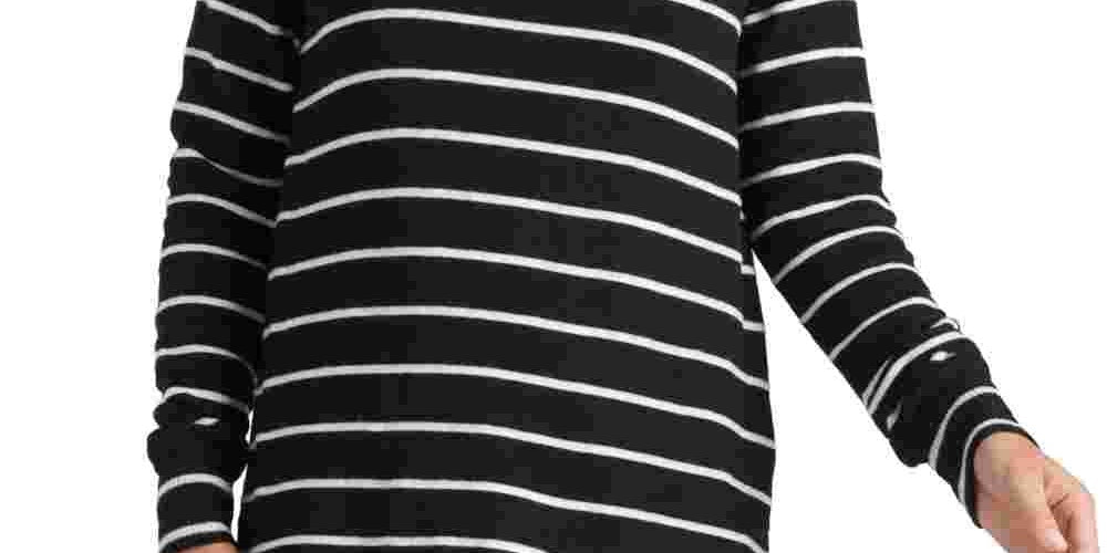 Blusa feminina de malha com gola falsa e estampa de nuvem Lucky Brand, branca, tamanho grande