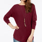 INC International Concepts Suéter Túnica Feminino Petite Vermelho Tamanho Petite X-Large