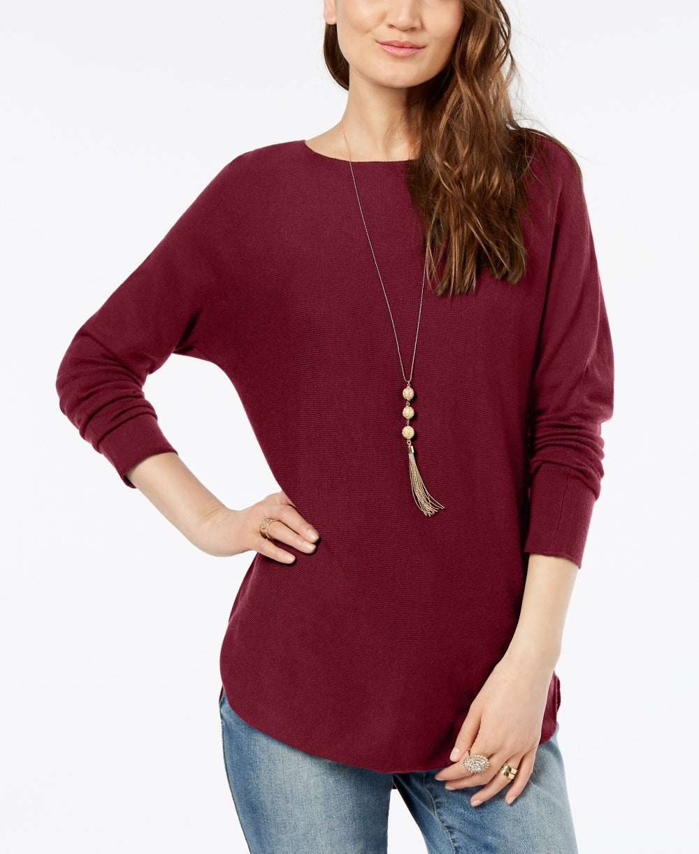 INC International Concepts Suéter Túnica Feminino Petite Vermelho Tamanho Petite X-Large