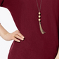 INC International Concepts Suéter Túnica Feminino Petite Vermelho Tamanho Petite X-Large