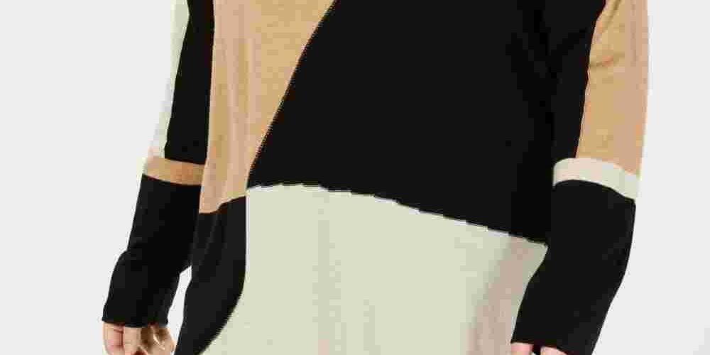 Suéter feminino de manga comprida e comprimento alto e baixo da INC International Concepts, amarelo, tamanho 2X