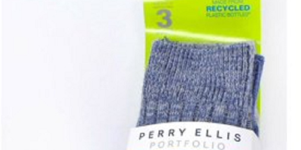 Perry Ellis Meias Grossas Masculinas Pacote com 3, Cinza e Preto, Tamanho Regular