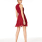 Vestido City Studios Juniors em camadas e flare, roxo, tamanho 5