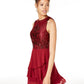 Vestido City Studios Juniors em camadas e flare, roxo, tamanho 5