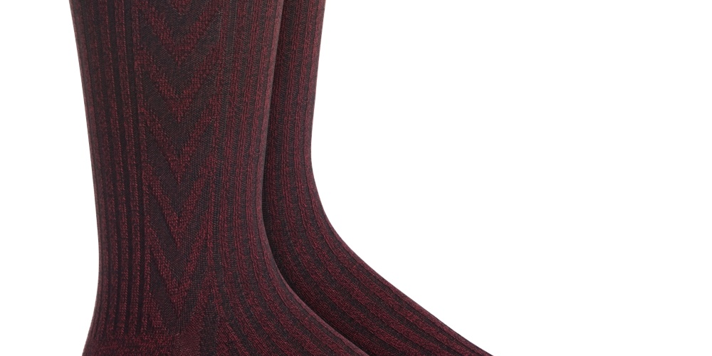 Perry Ellis Meias Masculinas de Luxo com Características Marrom Tamanho Regular