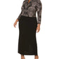Vestido e jaqueta plus size Alex Evenings feminino marrom tamanho pequeno pequeno