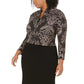 Vestido e jaqueta plus size Alex Evenings feminino marrom tamanho pequeno pequeno