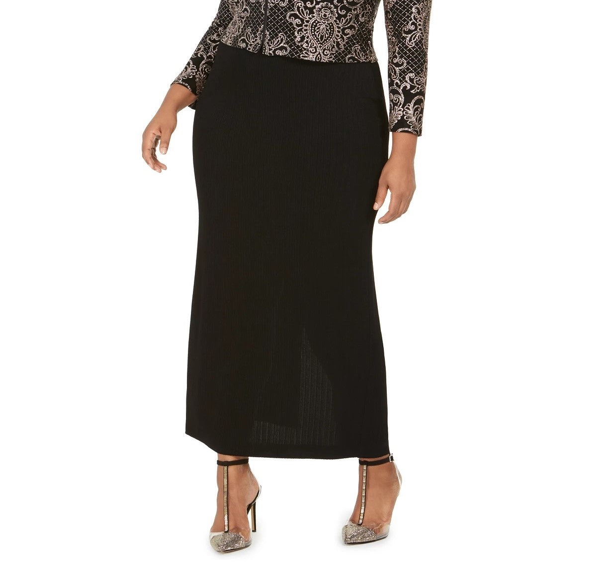 Vestido e jaqueta plus size Alex Evenings feminino marrom tamanho pequeno pequeno