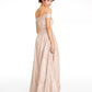Vestido ombro a ombro para formatura Say Yes To The Prom Juniors, tamanho 3, prata
