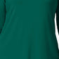 JM Collection Top feminino plus size gola alta verde tamanho 1X