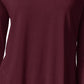 Top feminino com decote redondo JM Collection, tamanho regular e pequeno, rosa, tamanho pequeno