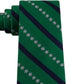 Gravata listrada de floco de neve masculina Tommy Hilfiger, verde, tamanho regular