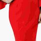Vestido feminino R &amp; M Richards com ombros de fora e manga flare, vermelho, tamanho 16W