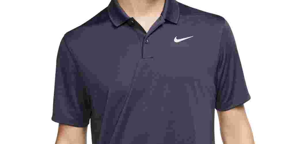 Polo Nike Golf Victory Solid Masculino Cinza Escuro - Tamanho XX-Grande