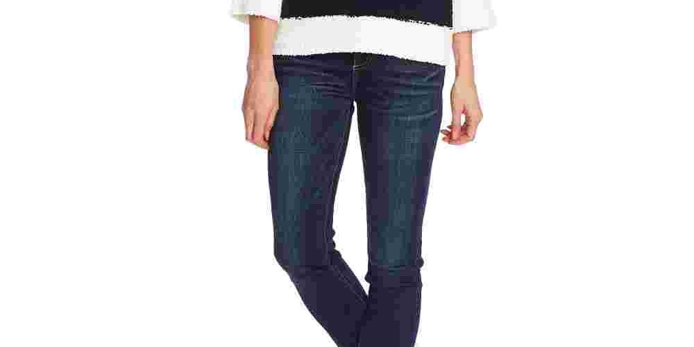 Suéter de malha Teddy Colorblock feminino Vince Camuto, laranja, tamanho grande