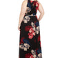 Vestido longo feminino plus size com estampa de contas e cintura alta, tamanho carvão, 20W, SL Fashions
