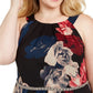 Vestido longo feminino plus size com estampa de contas e cintura alta, tamanho carvão, 20W, SL Fashions
