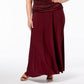 Vestido feminino plus size franzido R &amp; M Richards vermelho escuro tamanho 18
