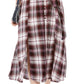 Vestido longo xadrez American Rag Juniors, tamanho grande, vermelho