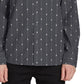 Camisa masculina Volcom com estampa Bonga, preta, tamanho grande