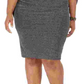 Vestido de capa feminino Betsy &amp; Adam Plus Size em malha metálica, preto, tamanho 20W