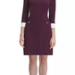 Vestido feminino Tommy Hilfiger com gola e alças finas, roxo, tamanho 14