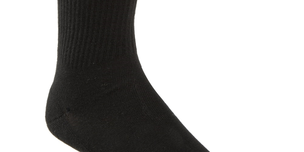 Meias Calvin Klein Masculinas com Logotipo Canelado - Pretas Tamanho 7-12