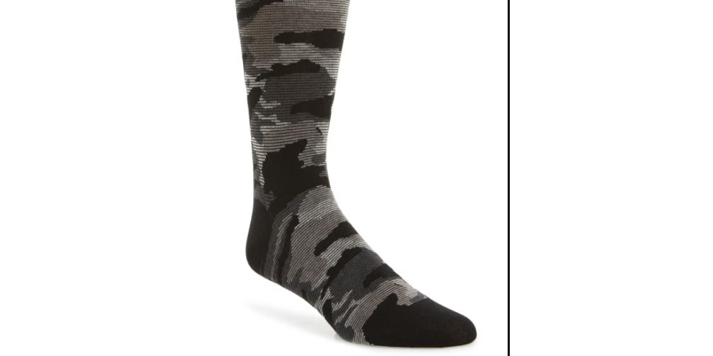 Meias Cole Haan Modern Camo Masculinas Cinza Tamanho 7-12