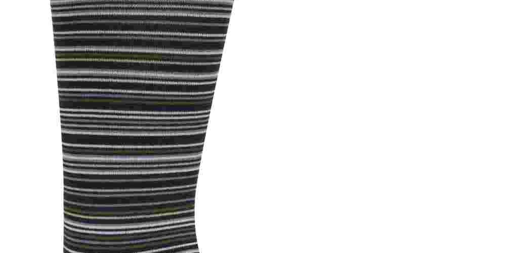 Meias Cole Haan Multi Stripe Crew Masculinas Verde Escuro Tamanho Regular