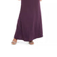 Vestido de festa feminino Adrianna Papell, com fenda, liso, sem mangas, gola alta, bainha longa, perna reta, roxo, tamanho 4