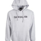 Moletom com capuz Quiksilver masculino com logotipo Wordmark, cor carvão, tamanho pequeno