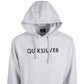 Moletom com capuz Quiksilver masculino com logotipo Wordmark, cor carvão, tamanho pequeno