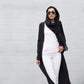 Cardigan longo feminino com manga sino da coleção Verona, preto, tamanho pequeno
