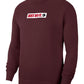 Moletom Nike Masculino Crew Fleece Just Do It Vermelho Tamanho XX-G
