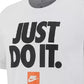 Camiseta Nike Sportswear Just Do It Masculina Cinza Escuro Tamanho Grande