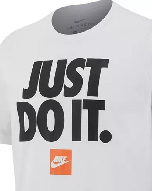 Camiseta Nike Sportswear Just Do It Masculina Cinza Escuro Tamanho Grande