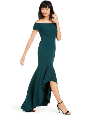 Vestido Calvin Klein Feminino Ombro a Ombro Alto/Baixo Azul Tamanho 6