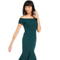 Vestido Calvin Klein Feminino Ombro a Ombro Alto/Baixo Azul Tamanho 6